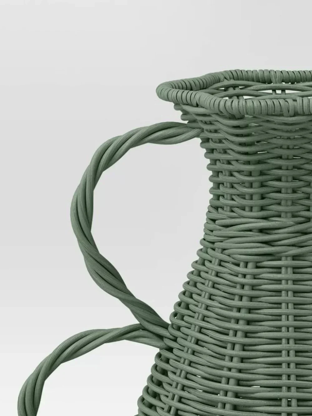Coastal Small Rattan Vase Blue Green - Threshold, Target 2025